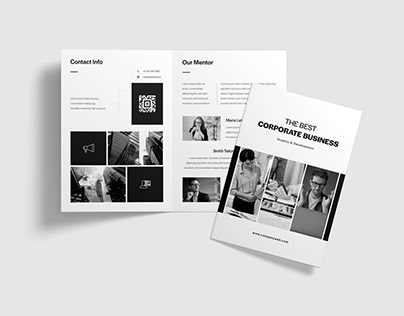 Corporate Business Modern Bifold Brochure Design