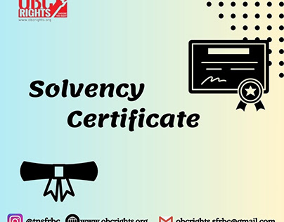 Solvency Certificate Format to Apply in Online e-Sevai