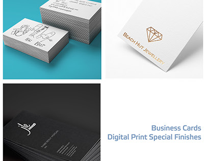 Business Cards with Digital Print Special Finishes