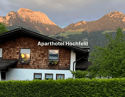 Website design for Aparthotel Hochfeld