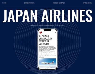 Japan Airlines | Corporate website | Redesign concept