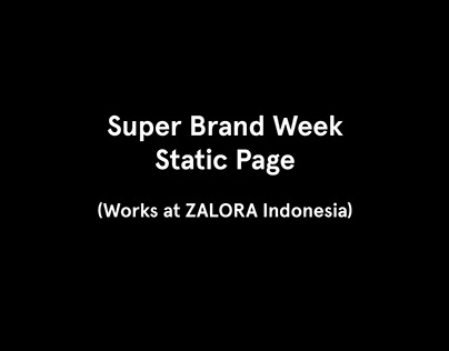 Super Brand Week Static Page