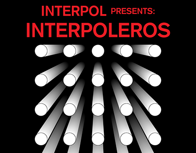 Interpol tour poster