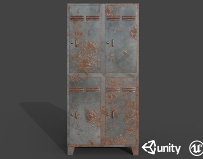 Old,Rusty Steel Cabinet