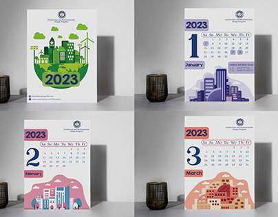 Designing a wall calendar "Architecture"