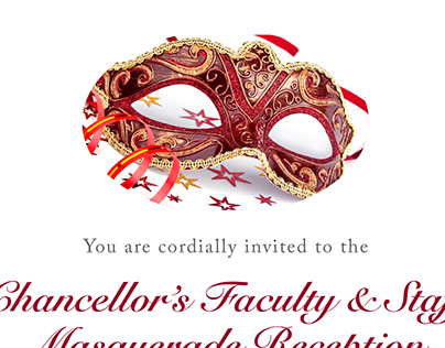 Masquerade Reception Evite