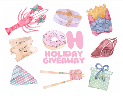 Watercolor TO Foodies Giveaway Graphic and Gif