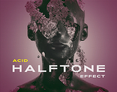 Acid Halftone Photo Effect