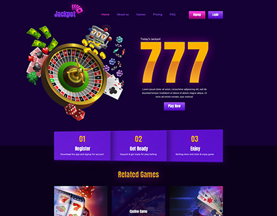 Jackpot Casino Website design