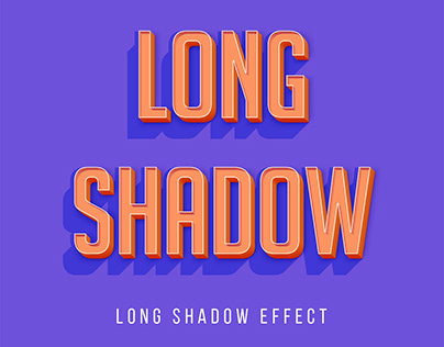 Free* 3D Long Shadow Text effect