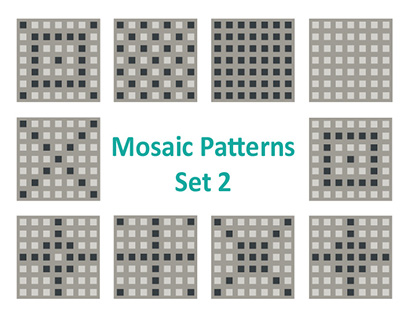 Illustrator Mosaic Pattern set 2