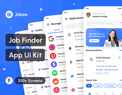 Jobee - Job Finder App UI Kit
