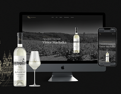 The Machalka vineyard Brand design, Wordpress website