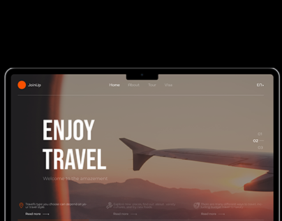 JoinUP — UI design for travelling website