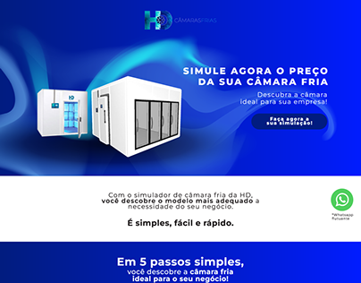 Landing page Simulador- HD Câmaras Frias