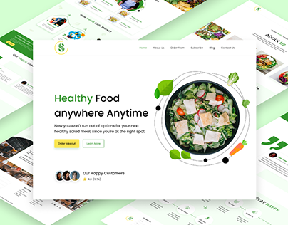 Healthy Restaurant Landing Page