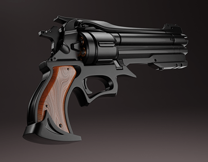 Revolver Gun | 3D Model
