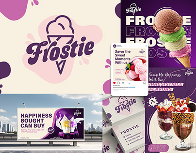 Ice Cream Logo And Brand Identity | Ice Cream Shop