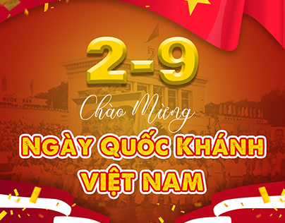 Banner Independence Day of Vietnam