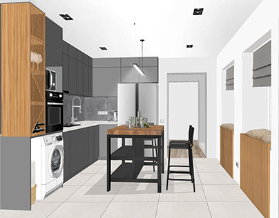 Kitchen, 13 m²