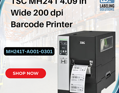 TSC MH241 4.09 Wide 200 dpi Industrial Barcode Printer
