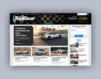 TopGear website redesign
