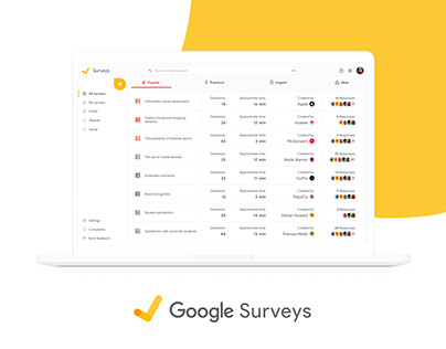 Google Survey | UX/UI | Redesign