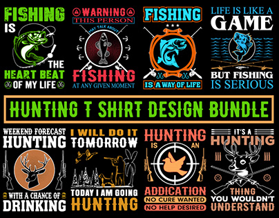 New Hunting T Shirt Design Bundle
