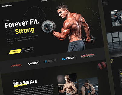 Gym|Fitness|Workout website UI design