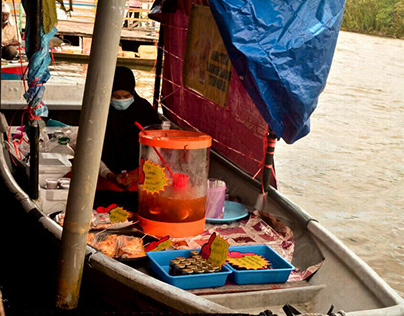 Floating market Pengkalan Datu