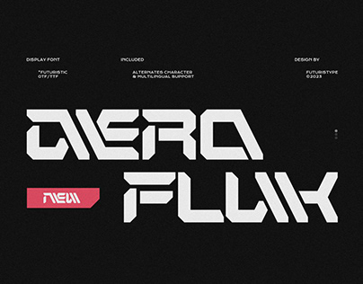 Aero Flux - Futuristic Display Font