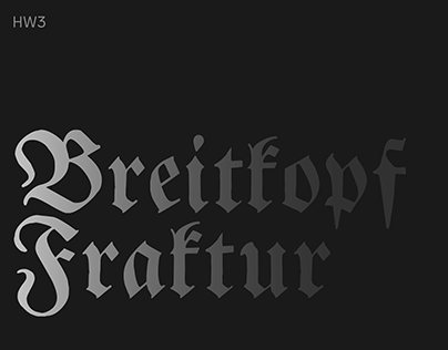 Breitkopf Fraktur Font Presentation Design