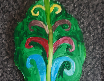 Leaf and Flower painting