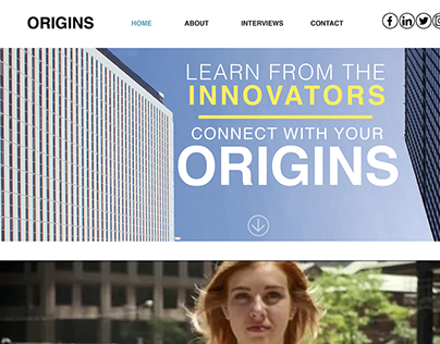 Origin Website UI Concept