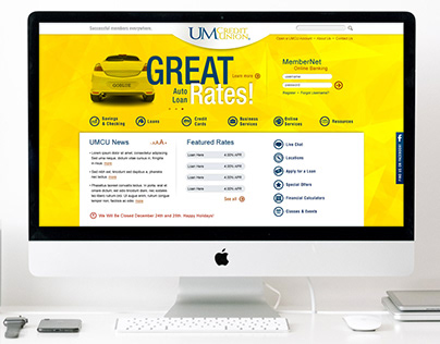 University of Michigan Credit Union Website Design