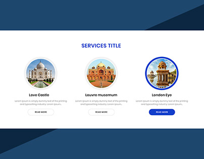 services section designs