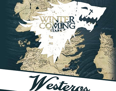 Game of thrones için basit westeros broşürü