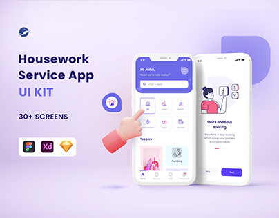 Housework Service App - WowHome UI Kit