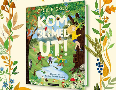 "Kom, bli med ut!" illustrations and cover