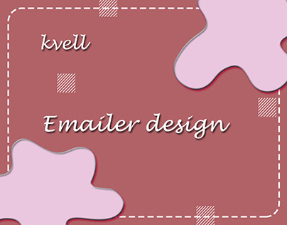 Kvell fashion brand emailer design