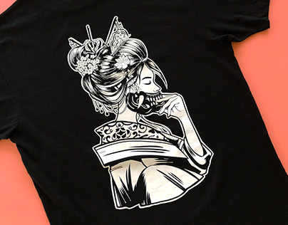 Geisha T-shirt Design