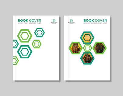 modern business book cover design template