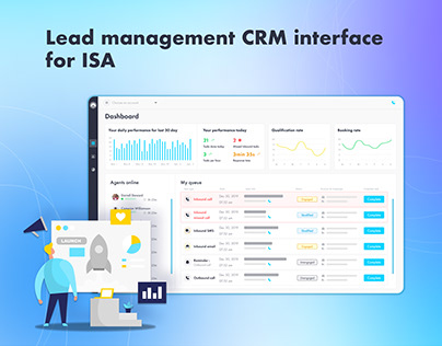Lead management CRM interface for ISA