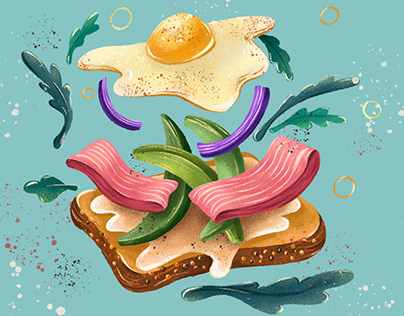 Food Illustration for Breakfast