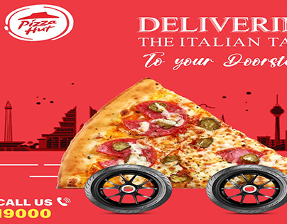 motion graphic (piza delivery post)