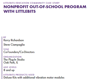 littleBits Community - Nonprofit Out-of-School Program