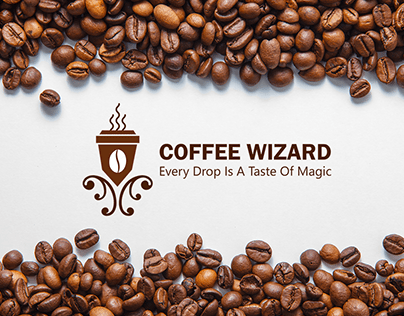 LOGO FOR A CAFE COFFEE WIZARD