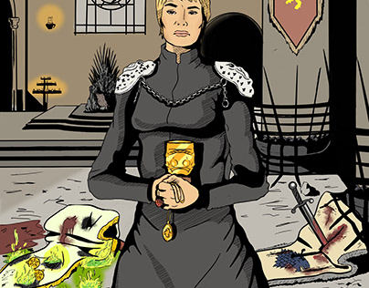 Projektminiatyr - Cersei Lannister Comicbook Design