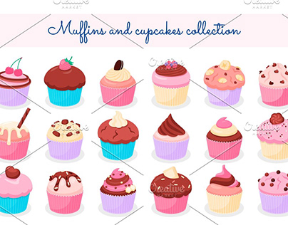 Muffins and cupcakes collection