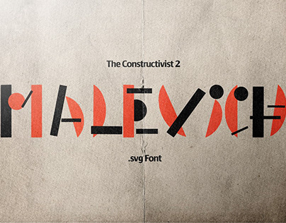 Malevich - The Constructivist Font #2